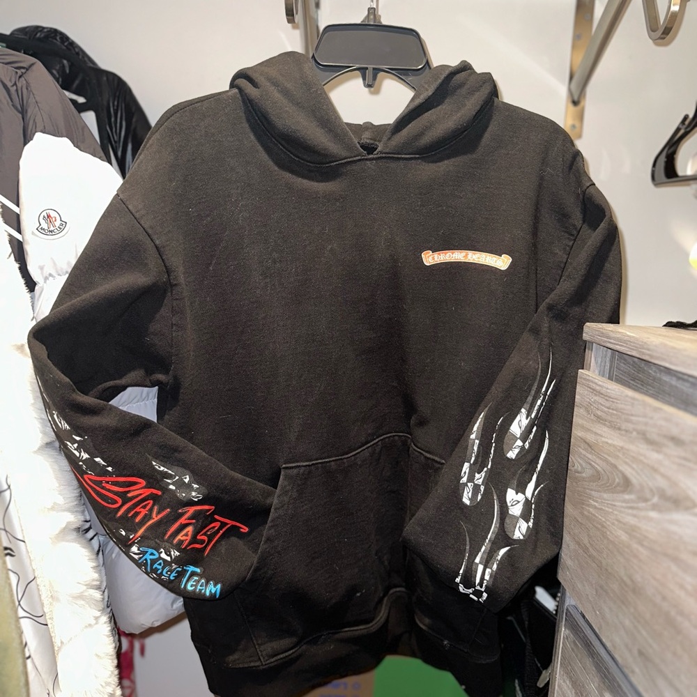 Black Graphic Hoodie